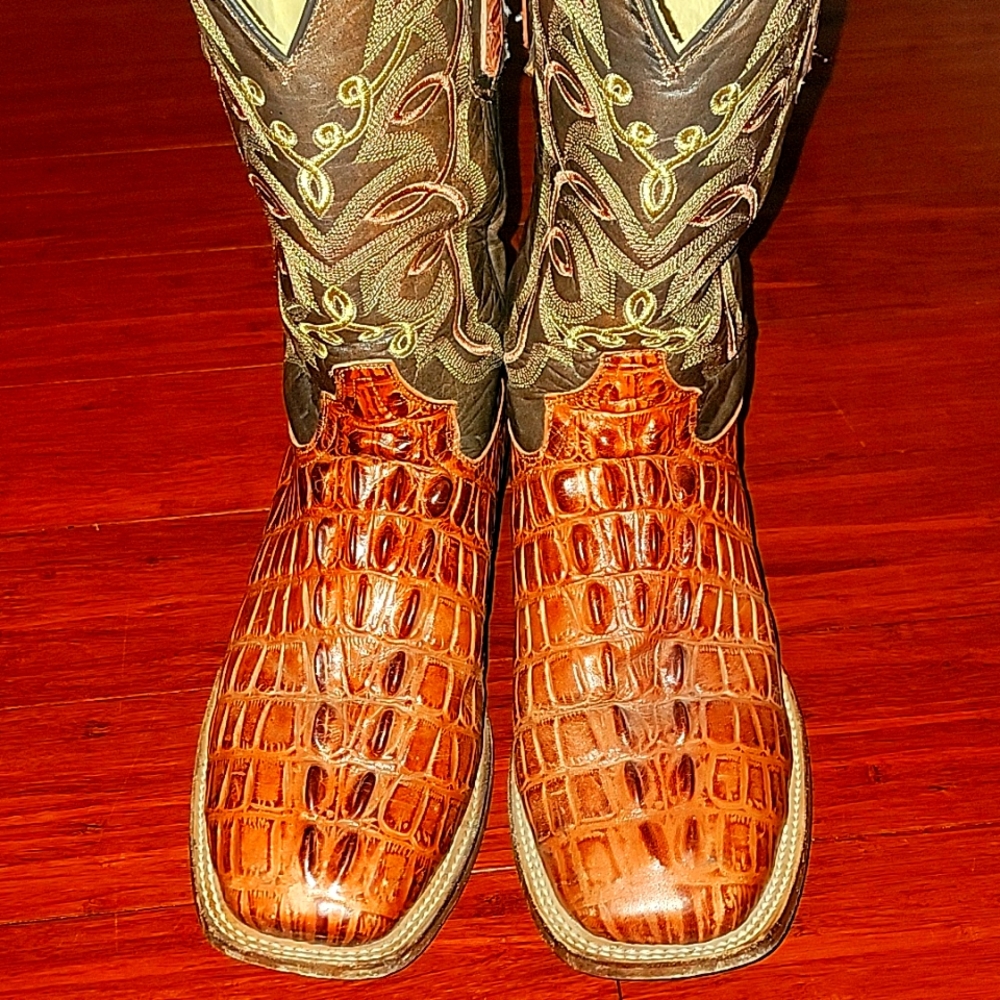 Men Leather Western Boots